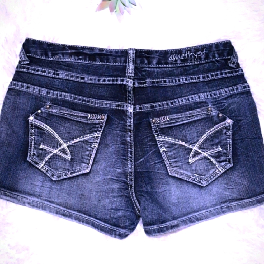 Amethyst Addison Hi Rise Denim Shorts 7